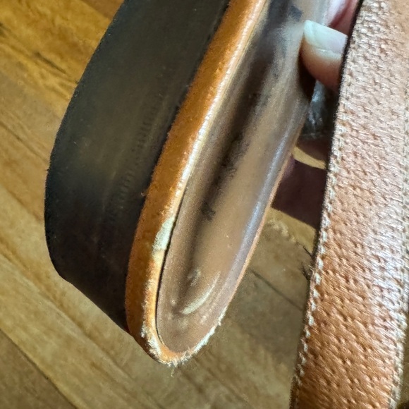 Prada sling back sandals 1 inch heel size 38 tan pebbled leather 90’s - Picture 8 of 12